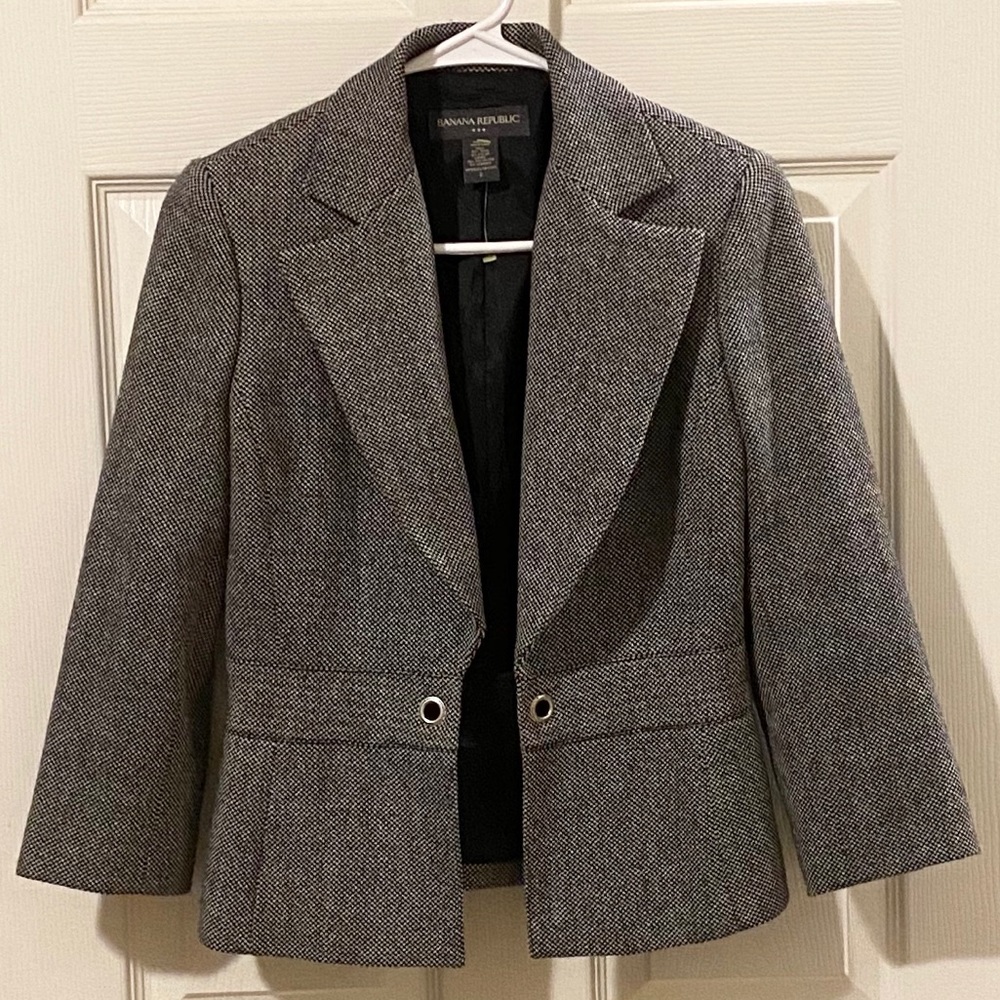 Banana Republic Wool Blend Blazer Jacket